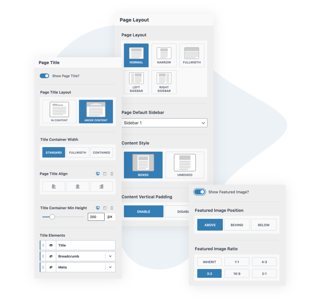 layout settings