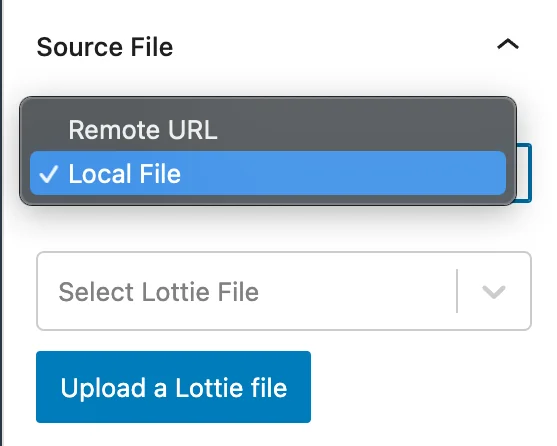 Working with Lottie Animation lottie local file