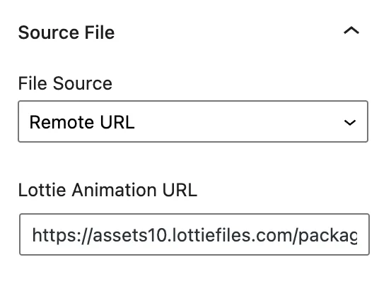 Working with Lottie Animation remote url