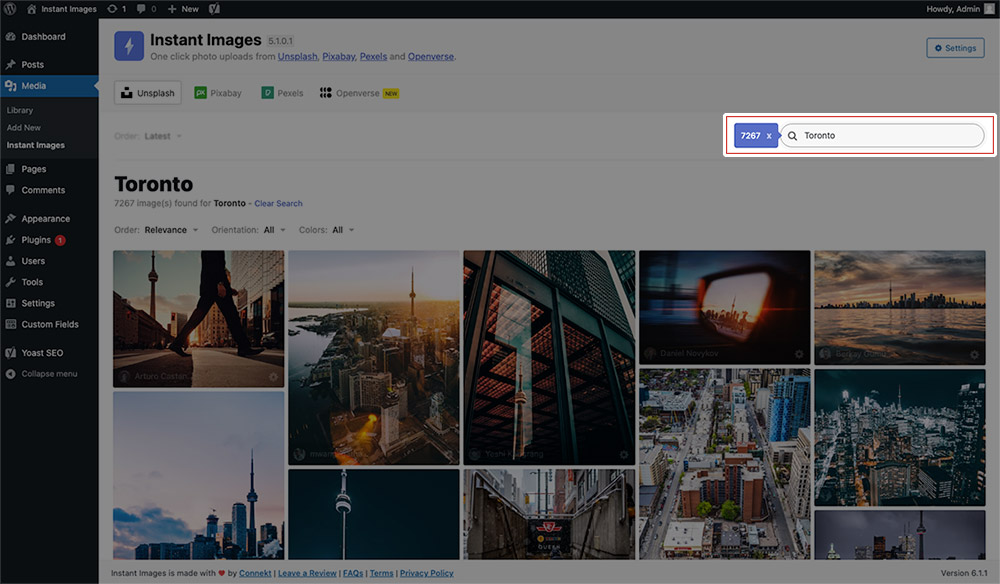 Instant Images Search